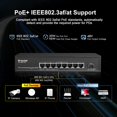 thumbnail image 3 of Switch de red MokerLink PoE de 8 puertos 2.5G con SFP 10G, 120 W, sin ventilador, 3 of 8