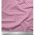 thumbnail image 1 of Soimoi Poly Georgette Fabric Snail Small Printed Fabric 1 Yard 52 Inch Wide, 1 of 1