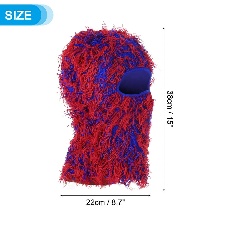 Uxcell Fuzzy Distressed Balaclava Ski Mask Camo Knitted Full Face