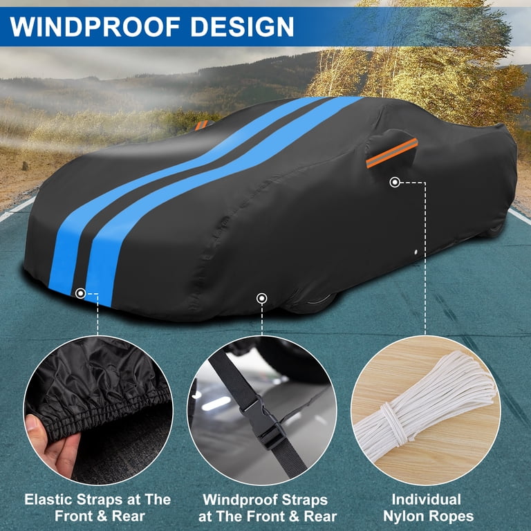 100% Waterproof Custom Car Cover For Chevy Corvette - All Weather Protection, Lifetime Warranty