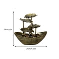 thumbnail image 2 of Minkissy Golden Waterfall Ornament for Decor Small Decorative Fountain Plastic Tabletop Decoration 8.5 x 6 x 6.5 Inches, 2 of 8