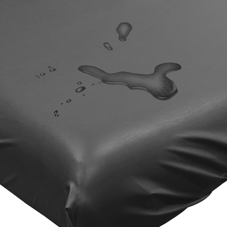 Double Size Black Waterproof Fitted Sheet, Mattress Protector, Bedroom  Couple Play, Bed Sheet Cover for Nuru Massage, Full Size Bed 