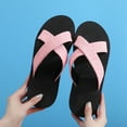 thumbnail image 5 of HBFAGFB Pantoufles pour Femmes Mode Plage à Enfiler Décontractées à Bout Ouvert Antidérapantes Respirantes Pantoufles Rouges Taille 38, 5 of 5