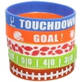 thumbnail image 1 of 30pcs Multi-function Rugby Silicone Bracelets Sports Match Wristbands Elastic Wristbands for Fans, 1 of 8