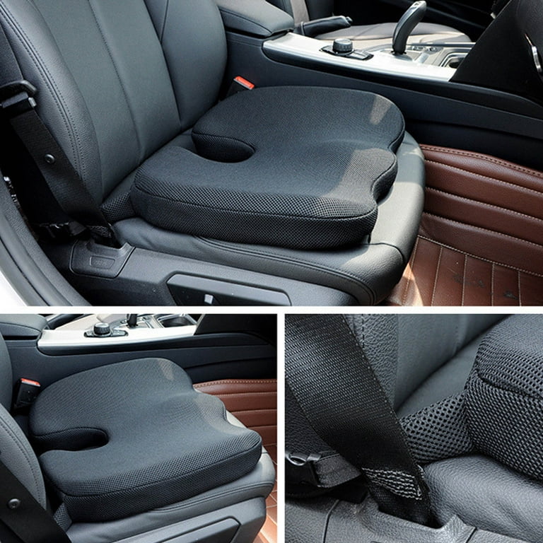 Seat Cushion & Lumbar Support Pillow: Memory Foam Chair Pad Back Cushion  for Office Chair Car Seat Wheelchair Travel, Reduce Tailbone Pressure and