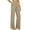 Beige, variant on BUIGTTKLOP Yoga Pants with Pockets for Women Wide Leg Dress Pants High Waist Stretch Casual Work Slacks
