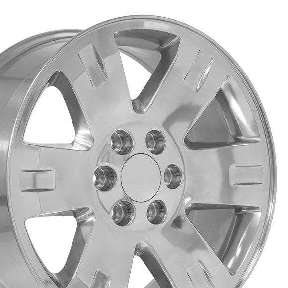OE Wheels CV81 20 Inch Rim Fits Yukon Style 6x139.7 20x8.5 Polished - Hollander 5307 (1)