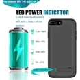 thumbnail image 5 of BAHOND Battery Case for iPhone 8 Plus/7 Plus/6S Plus/6 Plus, 6000mAh Rechargeable Extended Battery Charging/Charger, 5 of 5