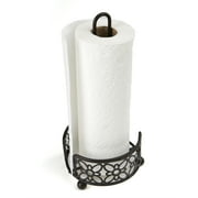 Mind Reader Free Standing Metal Paper Towel Holder Counter Top, Black
