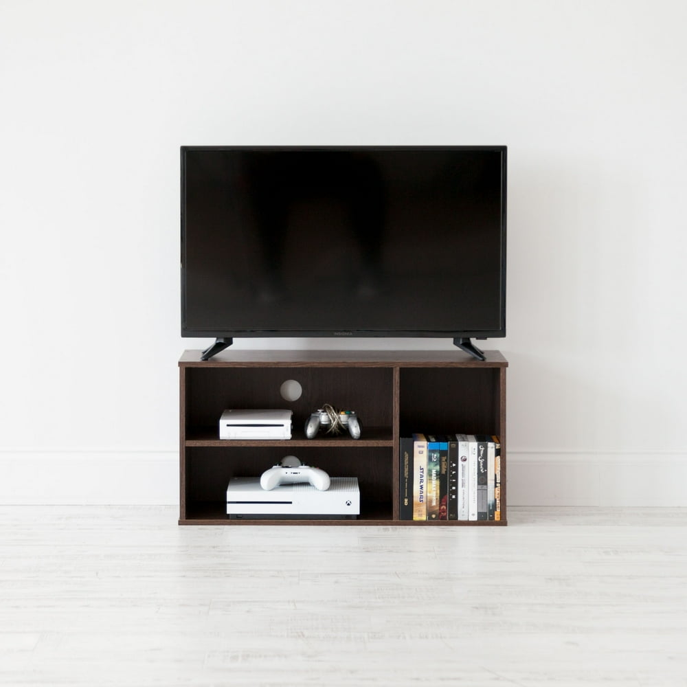 IRIS USA 32 Inch TV Stand and AV Box, Brown Oak