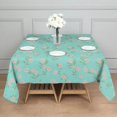 thumbnail image 3 of Pioneer Flower Floral Print Pattern Square Tablecloth, Waterproof Wipeable Spillproof Washable Table Cover for Home Kitchen Party Decor, 60"x60", 3 of 6