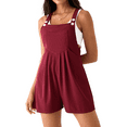 thumbnail image 2 of Fantaslook Womens Rompers Waffle Pleated Casual Jumpsuit Adjustable One Piece Jumper Loose Shorts Overalls with Pockets, 2 of 10