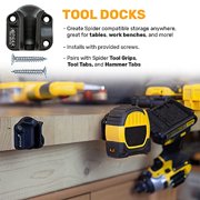 Spider Tool Holster - Tool Docks - Pack of Two - Install Spider Compatible Tool Storage Anywhere in Your workspace!