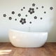 thumbnail image 2 of Pegatinas de pared con espejo, pegatinas estéreo, pegatinas decorativas para dormitorio y sala de estar, pegatinas de pared con espejo con pétalos de flores de cristal, 2 of 4