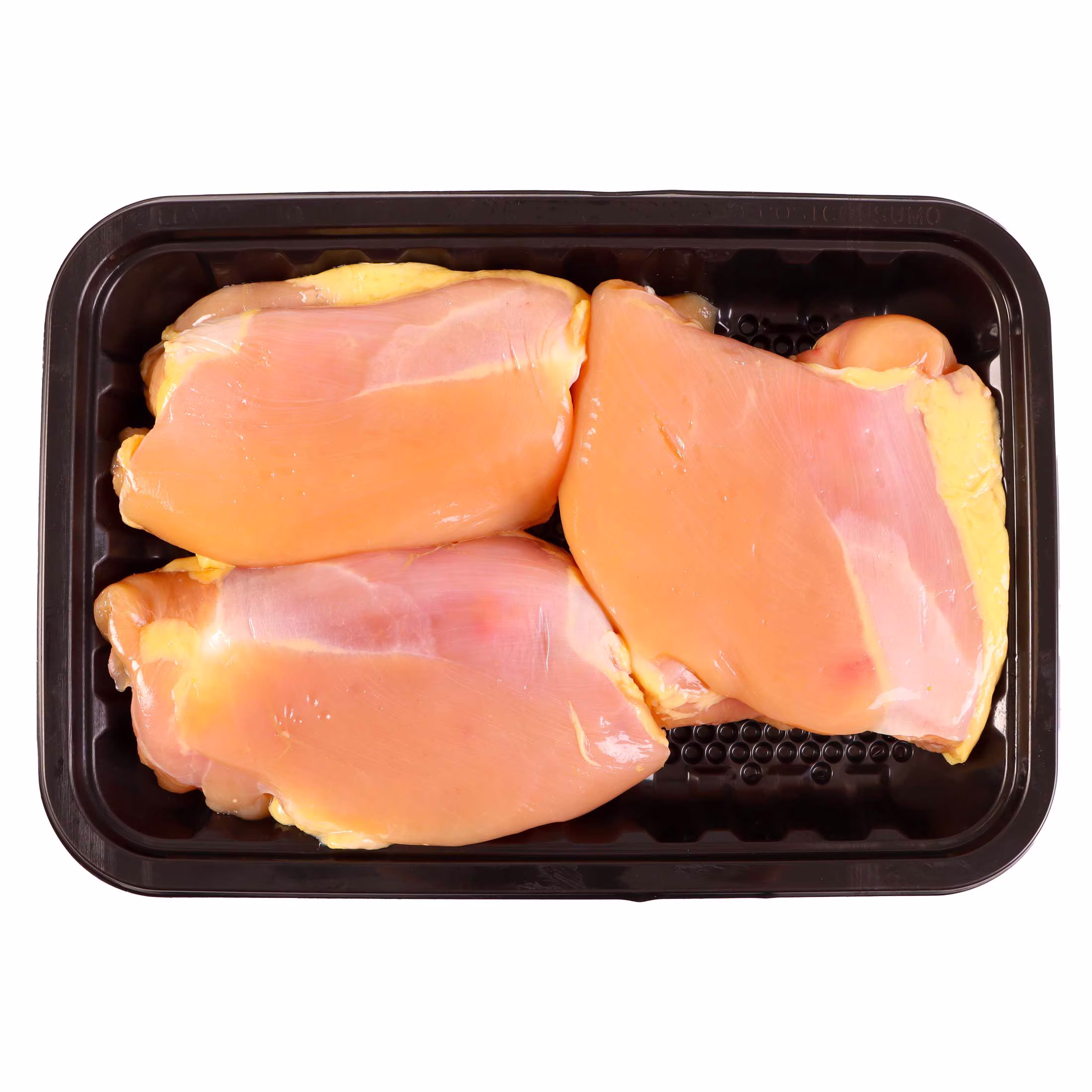 Muslo de Pollo sin Piel Carnes Frescas 3 a 4 Piezas Por Charola Peso Aprox. 600 g