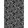 thumbnail image 1 of Ahgly Company Indoor Rectangle Patterned Dark Gray Novelty Area Rugs, 4' x 6', 1 of 6