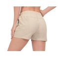 thumbnail image 2 of Little Donkey Andy Women's Breathable Running Shorts, 3 Inch Quick-Dry Workout Hiking Athletic Shorts with Air Hole & Liner Khaki Heather 2XL, 2 of 7