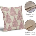 thumbnail image 4 of Christmas Pillow Covers 18x18 Set of 2 Red Xmas Tree Star Rustic Winter Print Decorative Outdoor Pillowcases Farmhouse Vintage Holiday Decorations Throw Cushion Case Decor for Couch Sofa Bed, 4 of 6