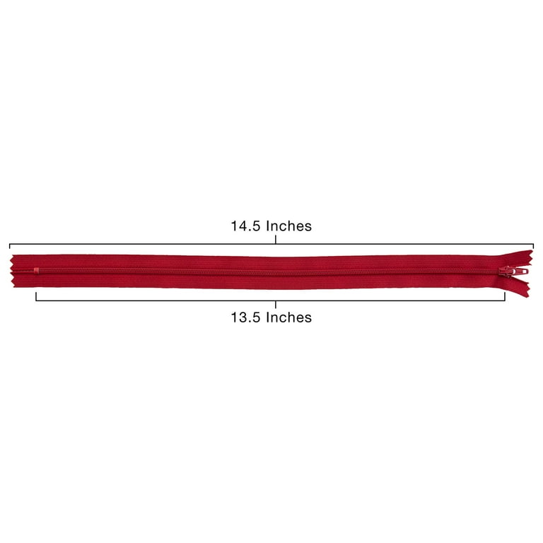 Standard Nylon Closed End Dress/Skirt Zip 519 - Red Standard Nylon Closed End Dress/Skirt Zip 519 - Red