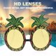 thumbnail image 4 of 3 piezas de gafas de fiesta de Hawai, gafas de piña, accesorios decorativos lindos para fotos, gafas creativas, accesorios divertidos para disfraces de fiesta, 4 of 5