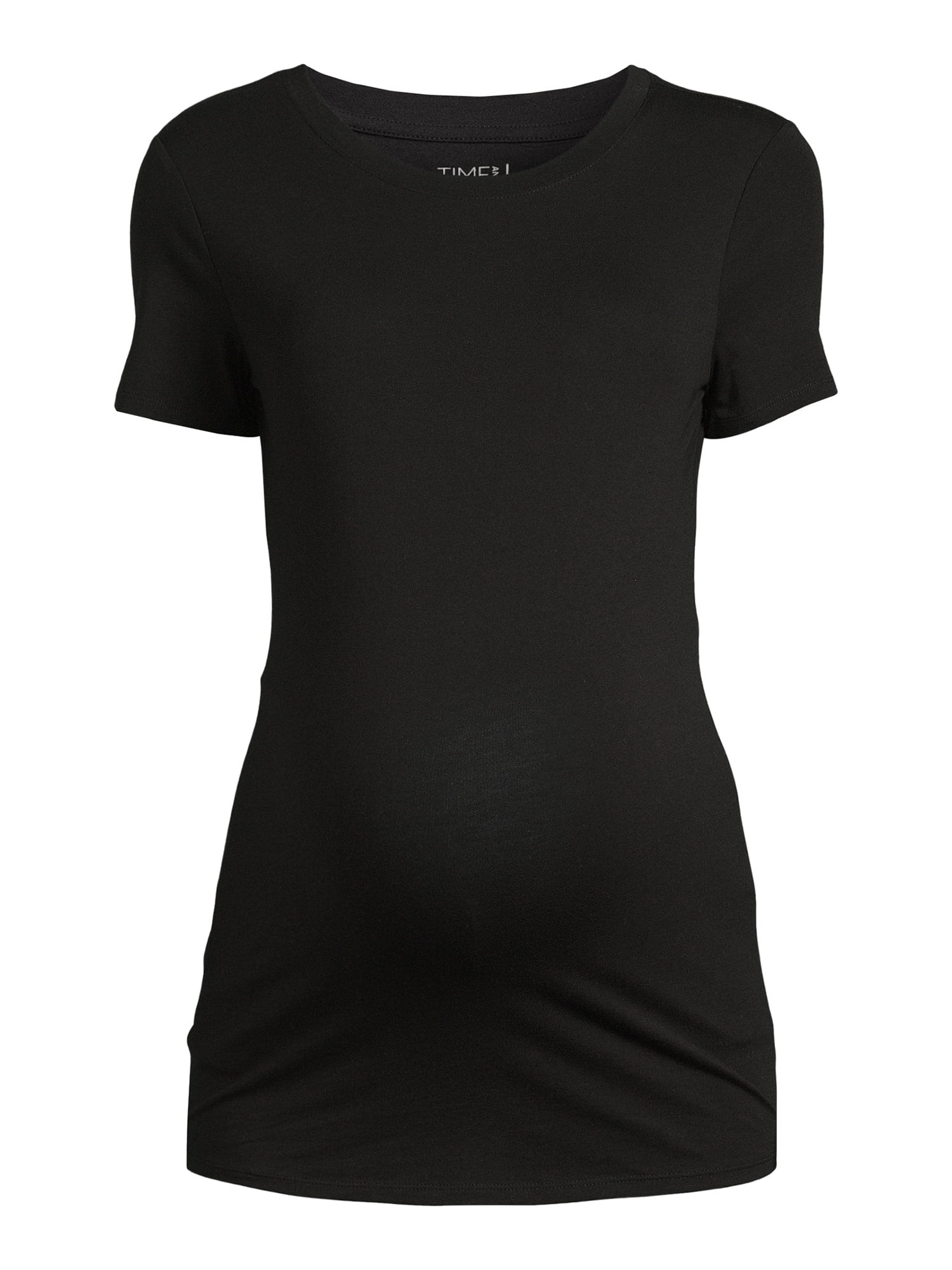 Time and Tru Maternity Essentials Non Shirred Tee, Sizes S-XXL