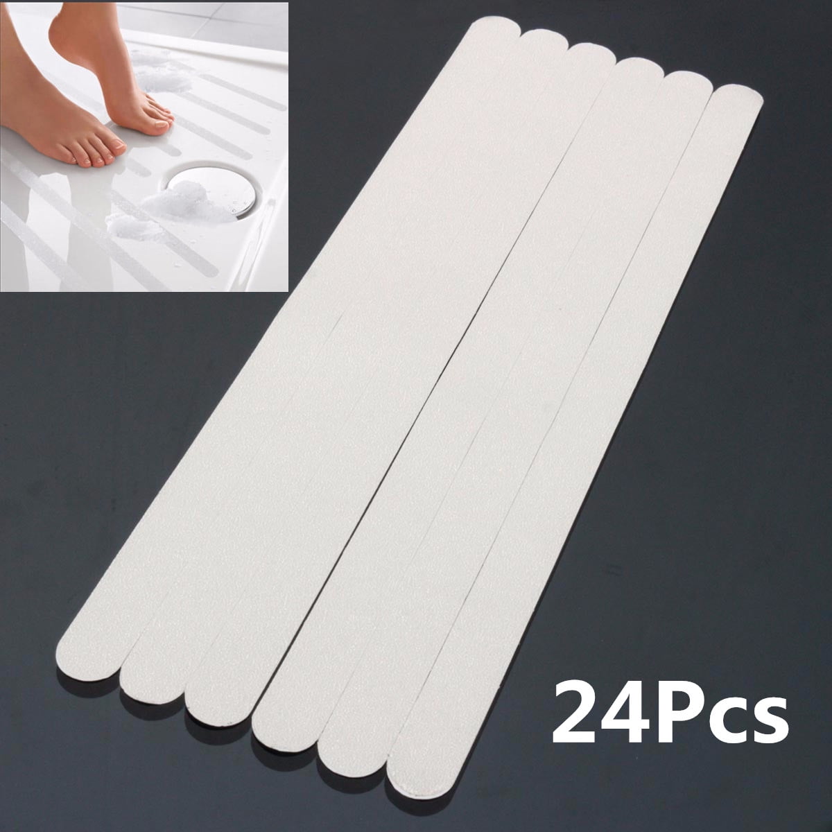 20Pcs Anti Slip Grip Strips Safety Applique Mat Flooring Bath Tub Shower Sticker 