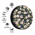 thumbnail image 4 of Logiee Flowers Print Spare Tire Cover, Universal Wheel Protectors,Waterproof Dust-Proof UV Sun Wheel Tire Cover,Fit for SUV, RV, Travel Trailer, Truck-17 inch, 4 of 6