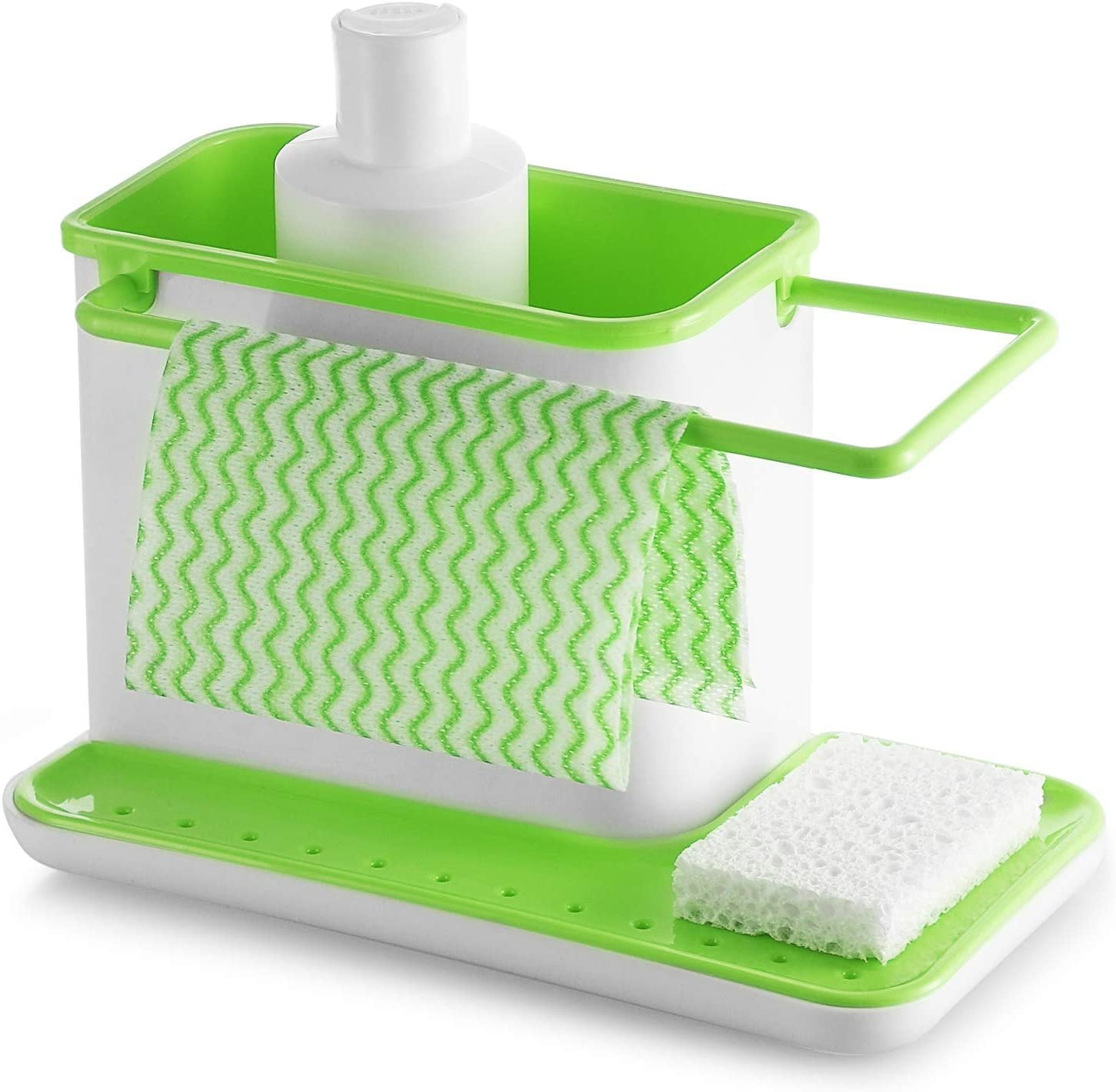 Handy Housewares Kitchen Sink Caddy Dish Soap Scrubber Sponge