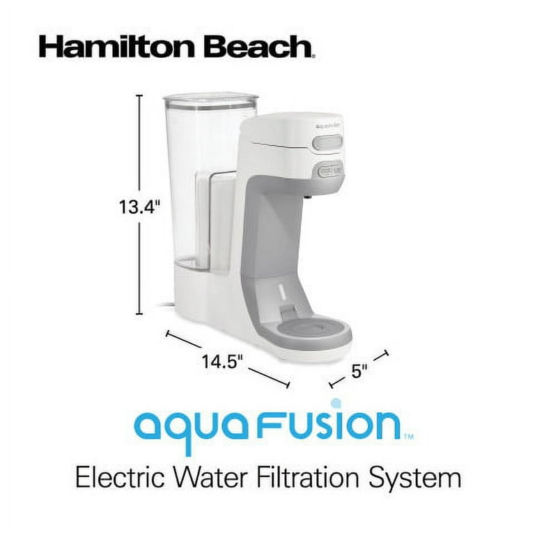 Hamilton Beach AquaFusion CleanGuard 100 Gallon Activated Carbon Block  Replacement Filter, White Water Filtration System