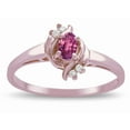 thumbnail image 3 of Star K � Small Oval 5x3mm Genuine Pink Tourmaline Bypass Ring, 3 of 9