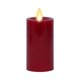 thumbnail image 1 of Vela LED sin llama Luminara Classic Slim Burgundy 5x11 cm, 1 of 7