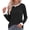 Black, variant on Fantaslook Women Blouses Color Block Long Sleeve Shirts Pleated Fall Tops Fashion Dressy Blouses