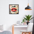 thumbnail image 3 of Stupell Industries Contemporary Fashion Collage with Scarlet Lips Black Framed Giclee Art, 12 x 12, by Creative Studio, 3 of 8