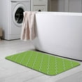 thumbnail image 6 of Green White Vintage Moroccan Bath Rugs 16x24 Inch Non Slip Bath Mat Quick Dry Super Absorbent Thin Bath Rug Fit Under Door Washable Bath Floor Rugs for Bathroom Bathtub Shower Sink,Multi 10, 6 of 6