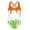 R208-Orange, variant on RMGVDSD Summer Ice Cream Print Girls Swimsuit One Piece Bathing Suits Criss Cross Back Girl Beach Swimwear Kids Fashion Swimsuits 13-14 Years