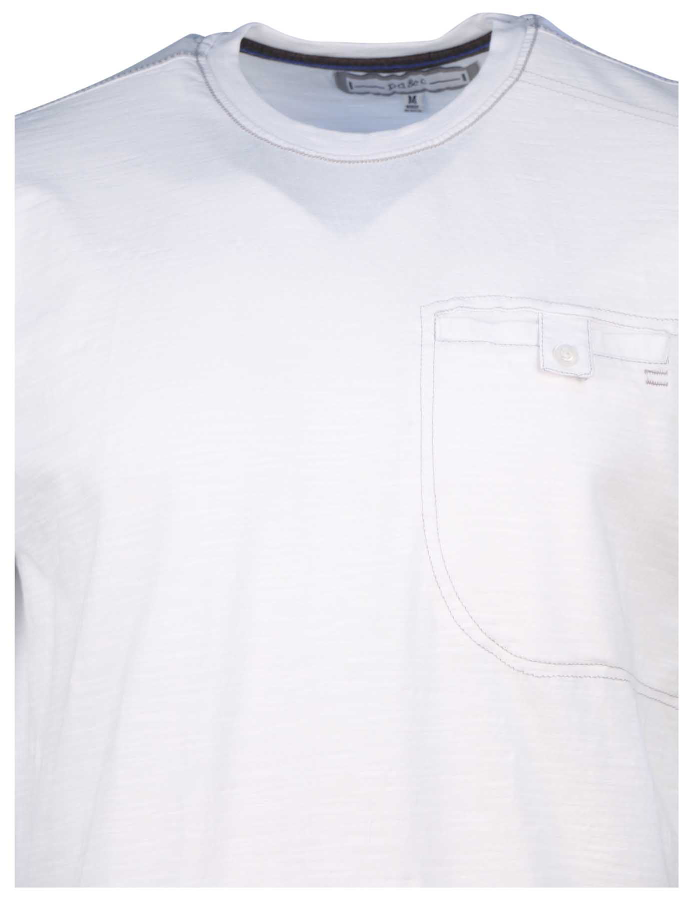 PD&C Men's Button Pocket Casual T-Shirt (White, Small) - Walmart.com