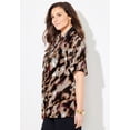 thumbnail image 4 of Catherines Women's Plus Size Petite Timeless Short Sleeve Blouse, 4 of 6