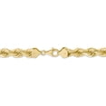 thumbnail image 4 of 14K Yellow Gold 8mm Diamond Cut Rope Chain 24 IN, 4 of 5