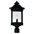 thumbnail image 3 of CWI Lighting Cleveland 2 Light Metal Outdoor Lantern Head in Black, 3 of 6