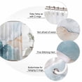 thumbnail image 6 of Teal Beige Waterproof Fabric Shower Curtain,Modern Oil Painting Art Coastal Waterproof Fabric Shower Curtain for Bathroom Curtains Bathtubs Hotel Washable Shower Curtains with 12 Hooks Standard 66x72, 6 of 8