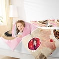 thumbnail image 4 of Erosebridal Cheetah Printed Billiard 7-Piece Bedding Comforter Set,Fashion Women Happy Valentine's Day King Bedding Sets For Kids Girls,Reversible, 4 of 7