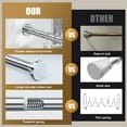 thumbnail image 4 of TITGIPE No Drill Telescopic Shower Curtain Rod | 26-76" Adjustable Anti-Skid Spring Tension Rod | Rust-Resistant Stainless Steel | shower rods for bathroom, 4 of 8
