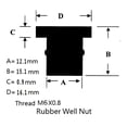 thumbnail image 3 of Check Specifications Before Purchasing Brass Bolts Rubber Nuts Rubberized Brass Nuts Excellent Rust Resistance, 3 of 8