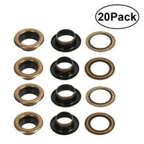 BESTOYARD Eyelet Grommets Metal for Shoes and Bags Easy to Mount 20Pcs