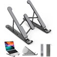 thumbnail image 1 of Support pour Ordinateur Portable, Support pour Ordinateur Portable Réglable à 8 Niveaux, Support pour Ordinateur Portable en Plastique Antidérapant et en Alliage de Silicone et d'Aluminium, Compatible avec MacBook Air Pro, HP, 10-15.6 ", 1 of 5