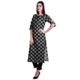 thumbnail image 3 of Moomaya Womens 2-Piece Cotton Printed Kurta With Pants Indian Ethnic Suit Dress, 3 of 7