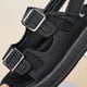 thumbnail image 4 of Sandalias infantiles Sandalias de verano sin deslizamiento SOBRE SOBLES Baby Beach Zapatos (Negro 27), 4 of 9