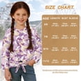 thumbnail image 6 of DISNIMO Girls Long Sleeve Shirts Camouflage Print Casual Crewneck Blouse Tops Lace Up T-Shirts Fashion Loose Pullover Tops, 6 of 8