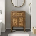 thumbnail image 2 of Vanity Cabinet (Sink not included), Brown, Wood, Hotel Bedroom Bathroom, Modern Contemporary HB35970, 2 of 10