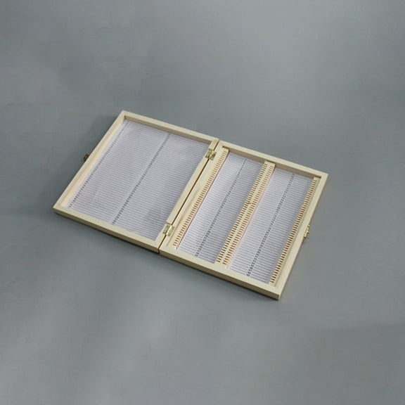 FRCOLOR Specimen Biological Slice Microscope Slide Storage 22.80X18.80X3.50CM Khaki